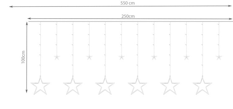 Light curtain 138LED - cold white 31V KŚ11318