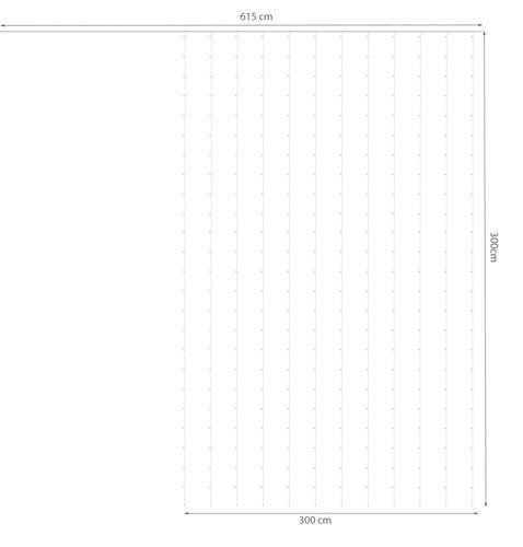 Light curtain 300LED - cold white 31V KŚ11333