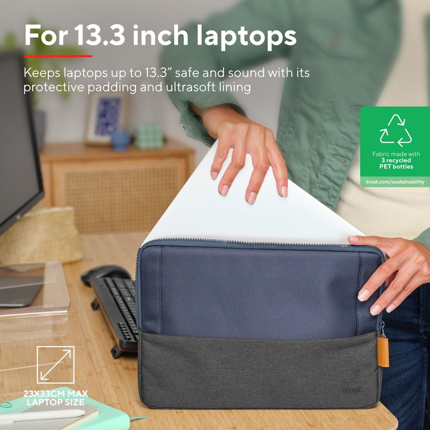 Lisboa Sleeve for laptop 13.3" Blue