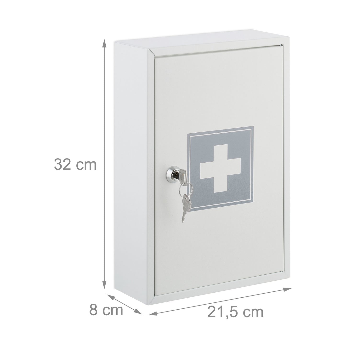 Lockable medicine cabinet