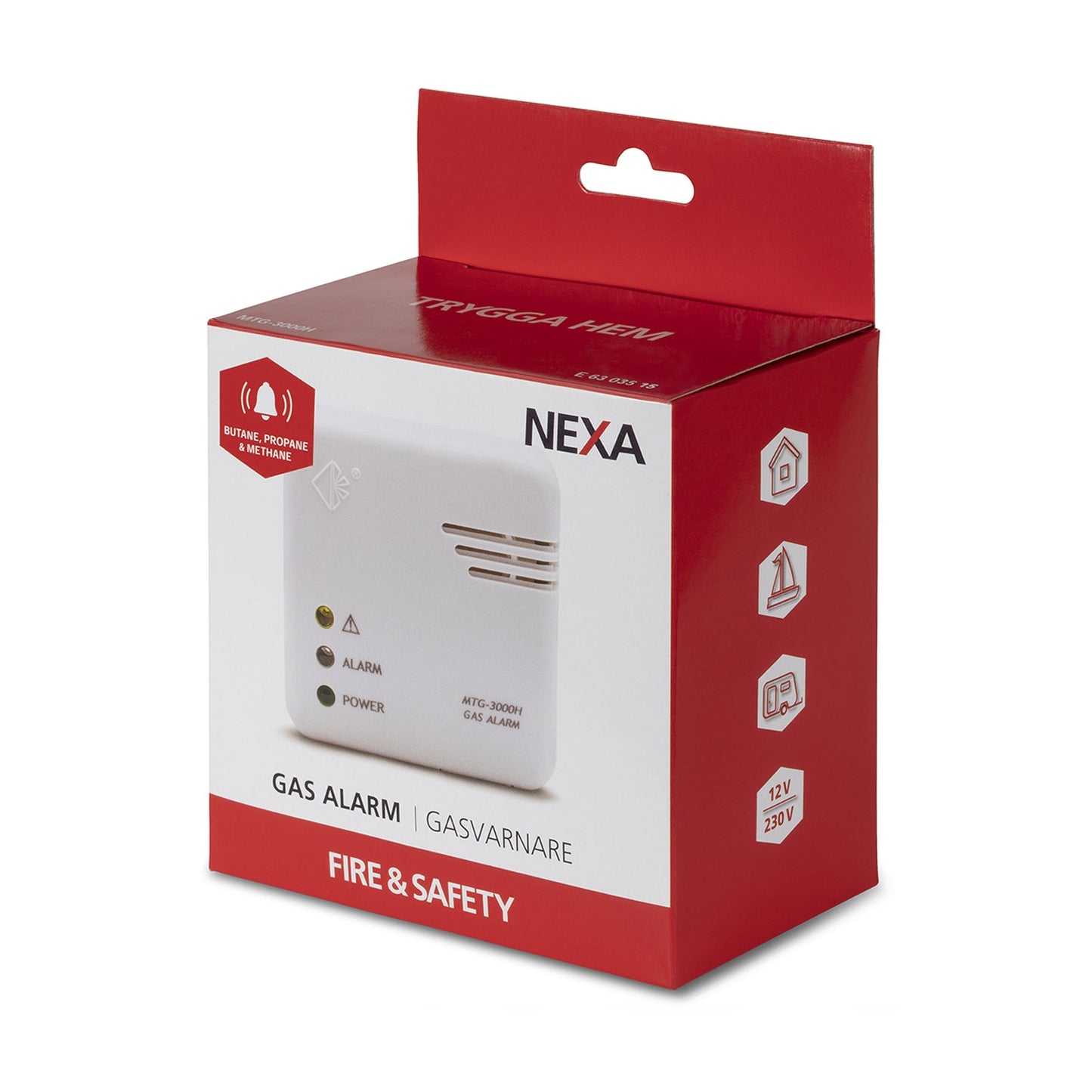 MTG-3000H Gas detector 230V/12V