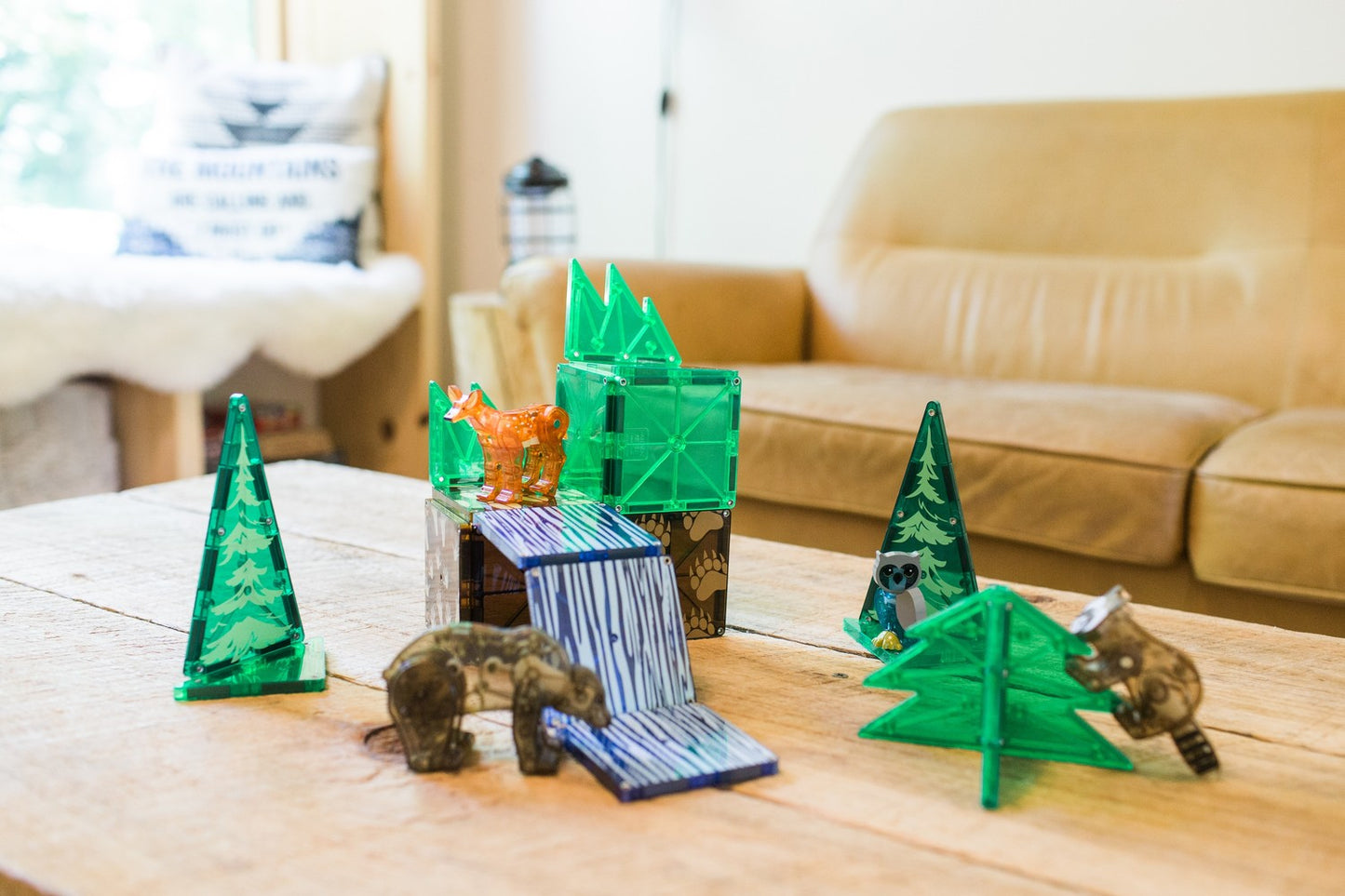Magna-Tiles Magnetic Building Tiles Forest Animals, 25 Pcs