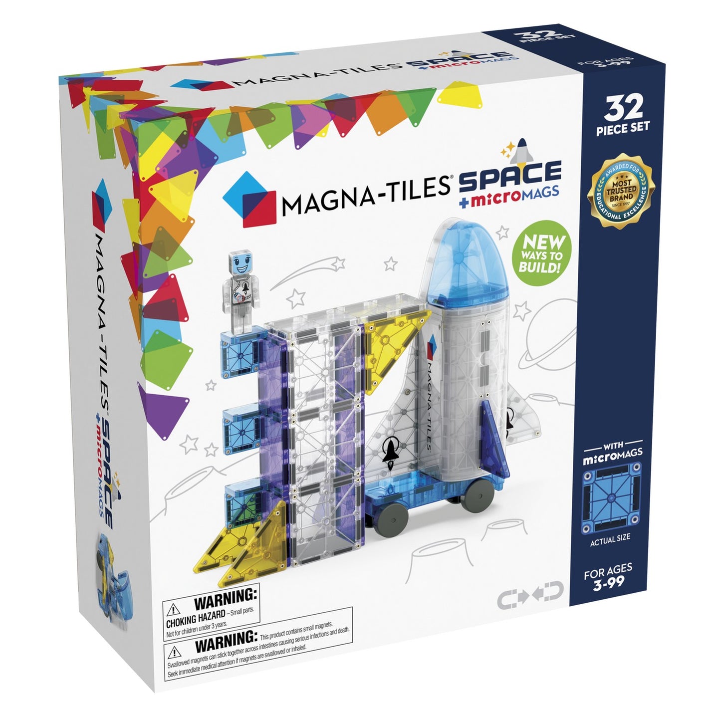 Magna-Tiles Space Micromags Set 32 Pcs
