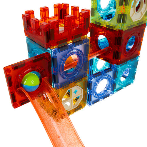 Magnetic Building Blocks Set, 96 Pieces, Ball Track Toy