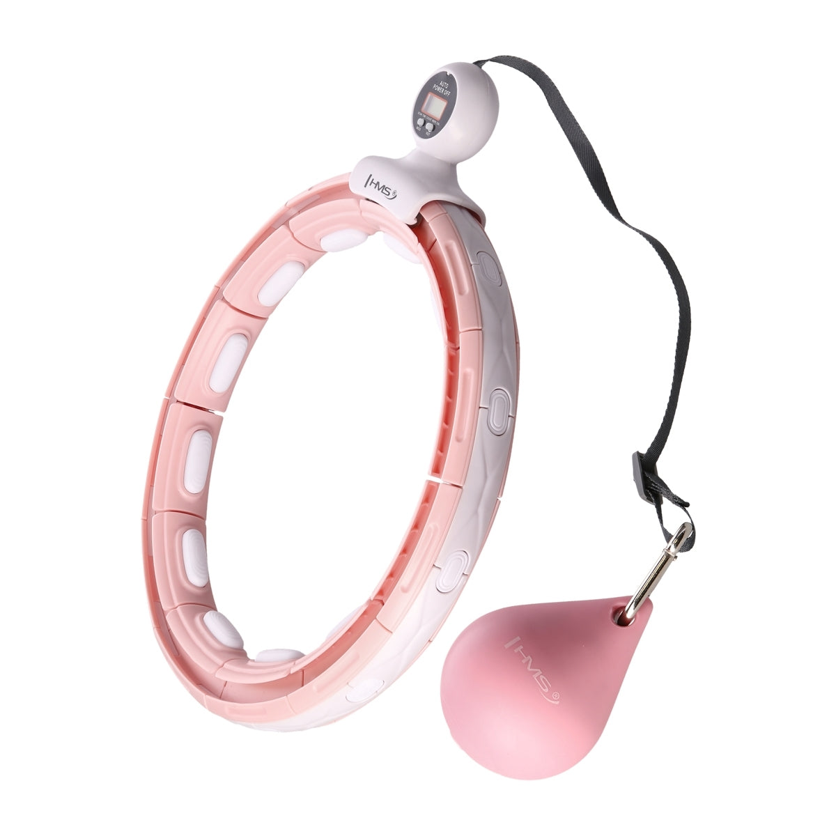 Magnetic Weighted Hula Hoop with Counter, Pink