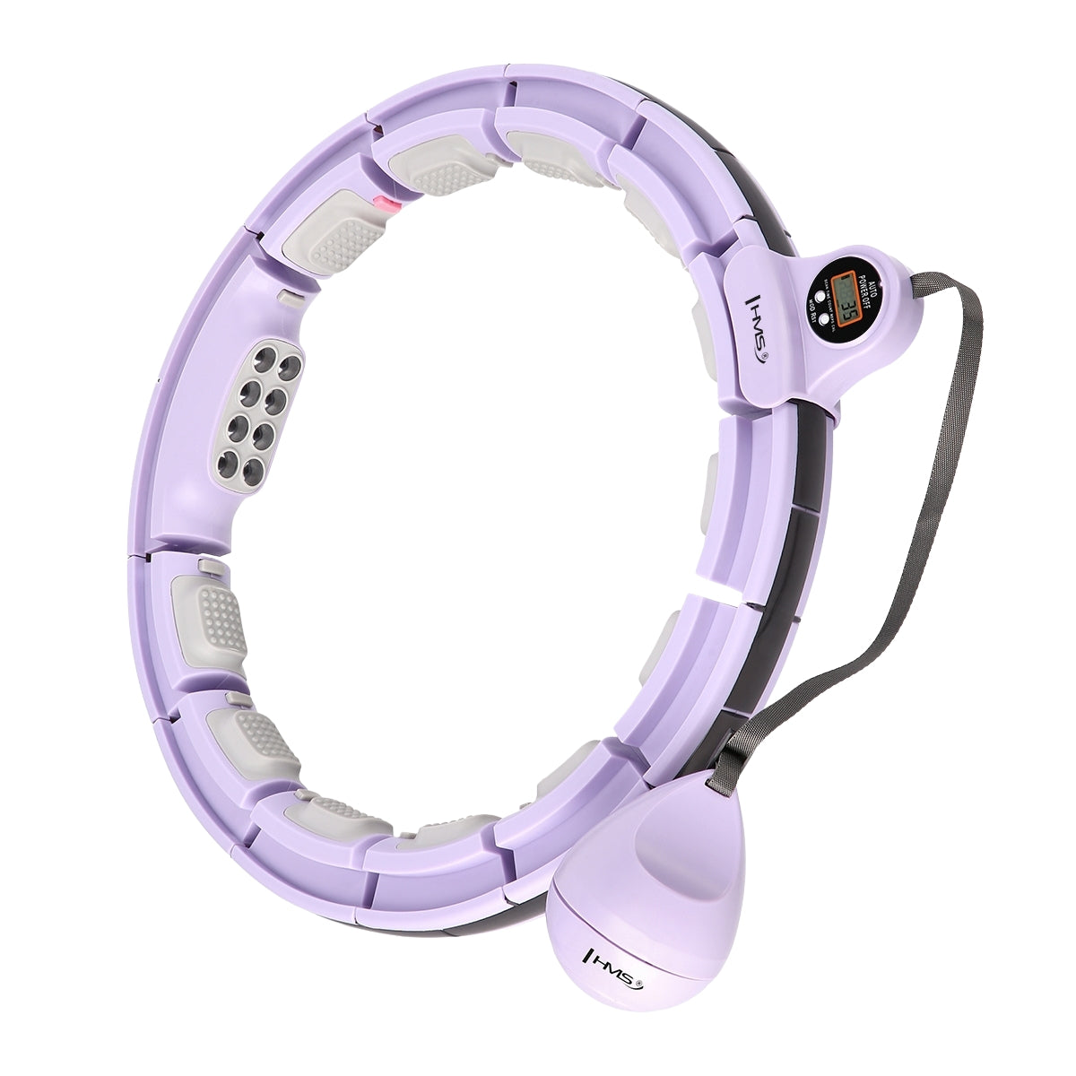 Magnetic Weighted Hula Hoop with Counter, Violet