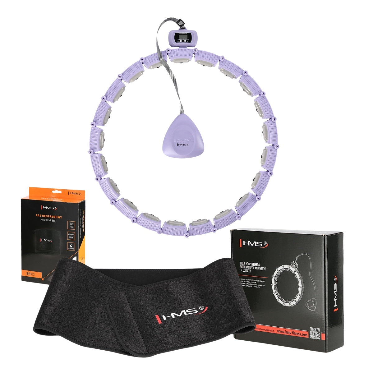 Magnetic Weighted Hula Hoop with Counter & Waist Support