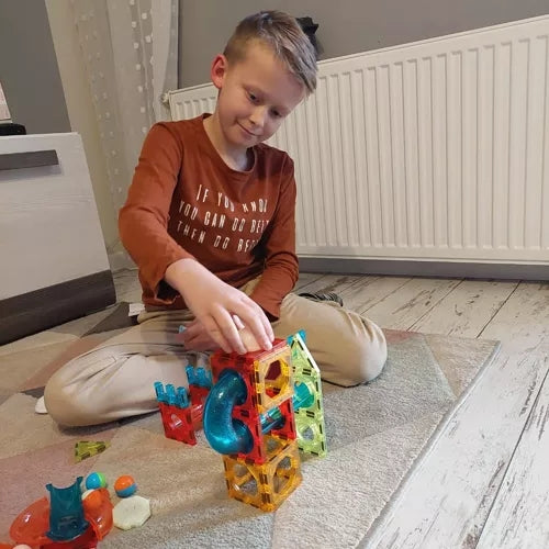Magnetic blocks - track 83 pieces. Kruzzel 22684