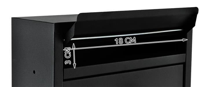Mailbox S6237 - black