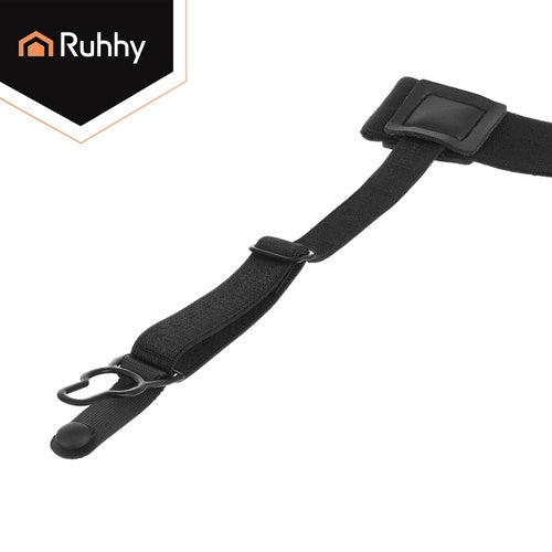Men's Adjustable Shirt Suspenders – Black, Non-Slip, Elastic