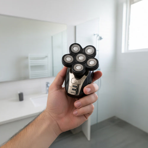 Men's Cordless Hair & Beard Trimmer, 6 Heads, USB Charged