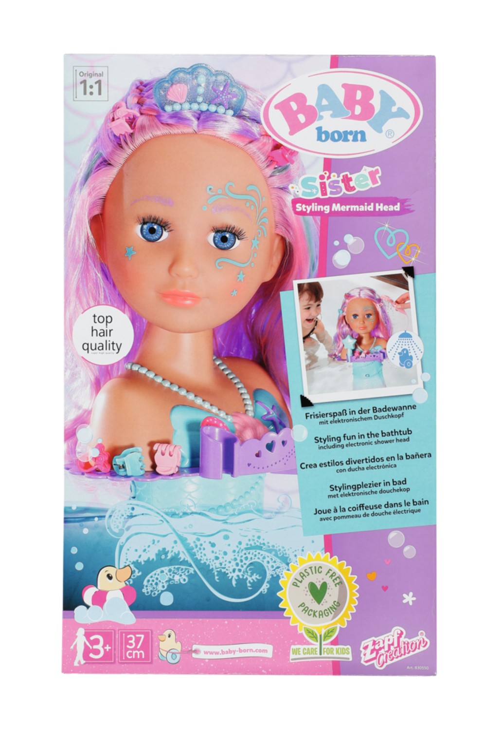 Mermaid Styling Head for Creative Hair Play and Styling Fun