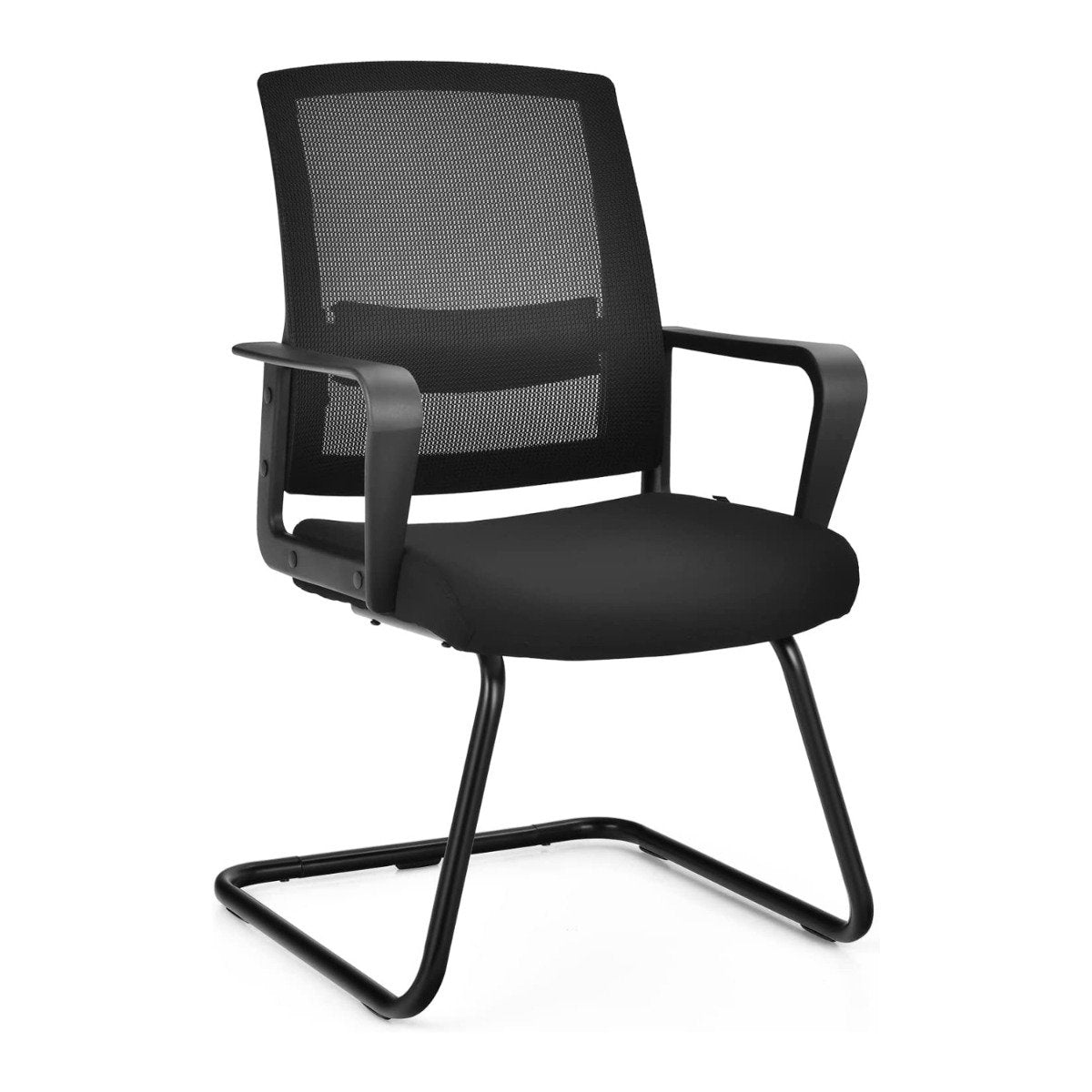 Mesh office chair with backrest can hold up to 136kg 60 x 54.5 x 94 cm black