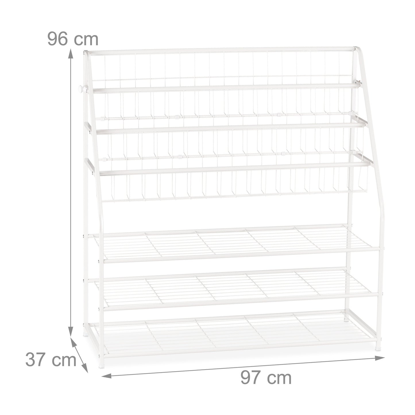Metal magazine rack XL