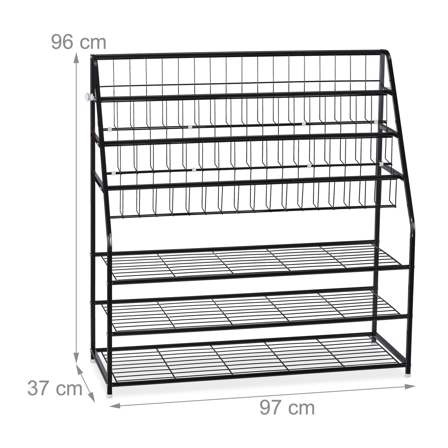 Metal magazine rack XL