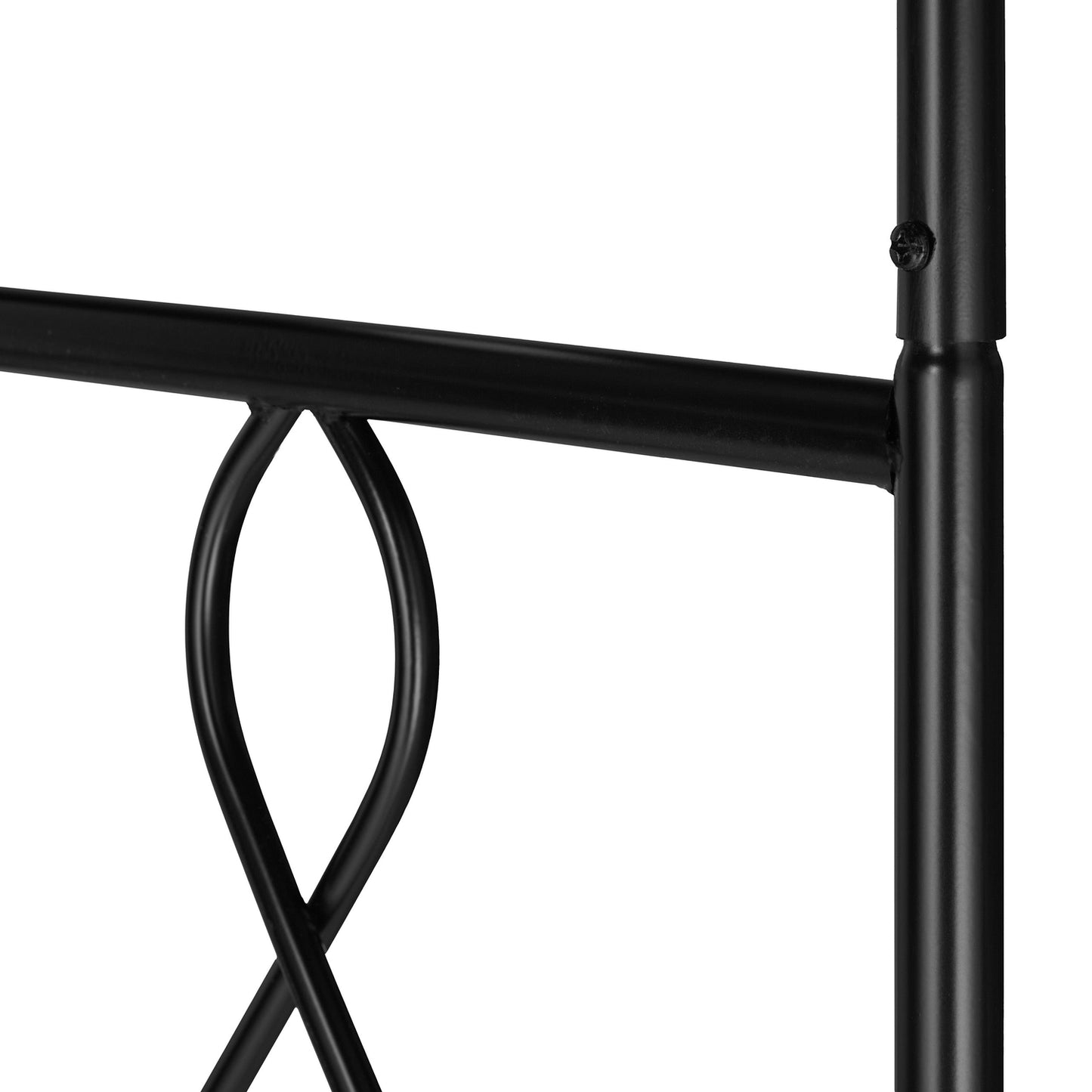 Metal Rose Arch in Black