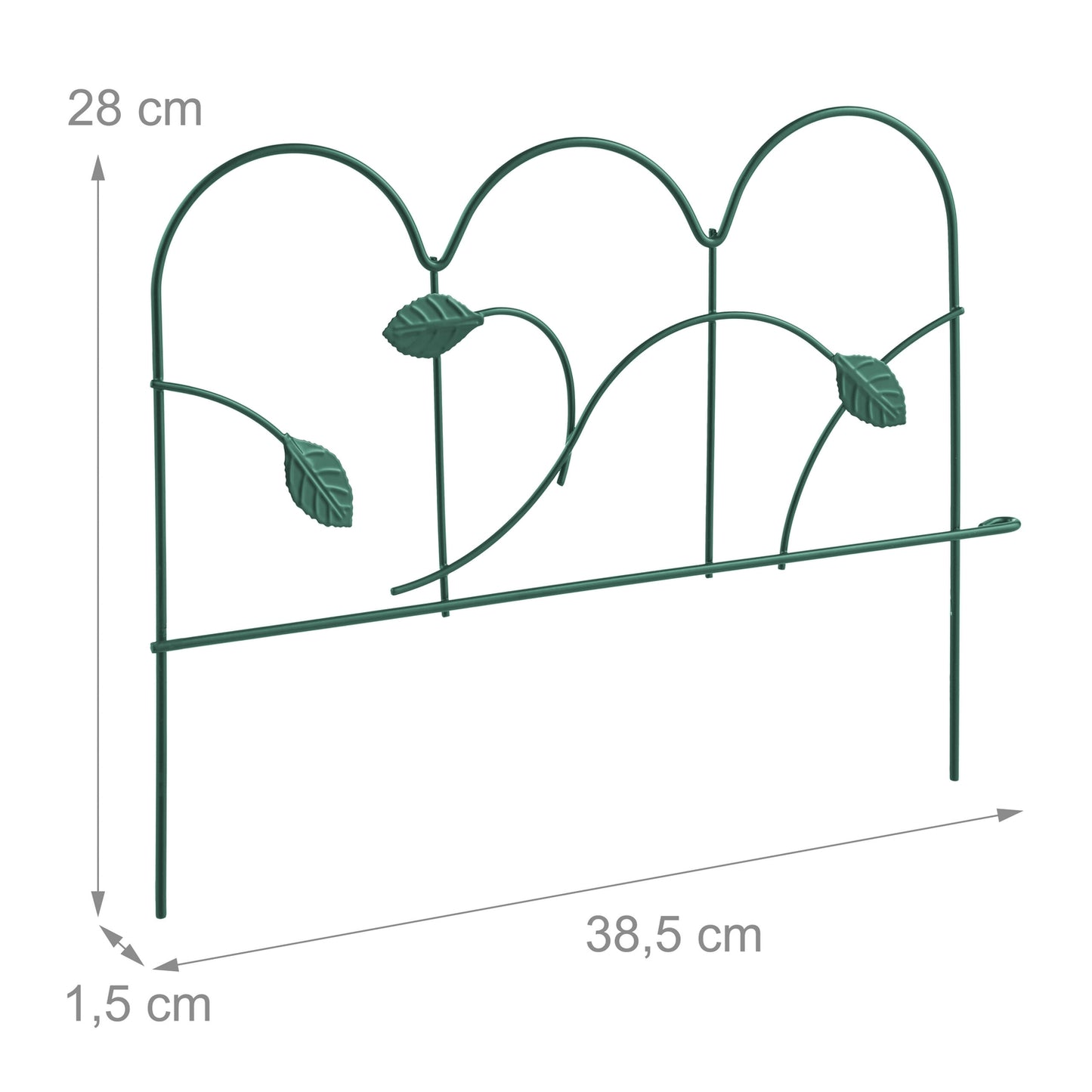 Metal bed edges, 4 pcs