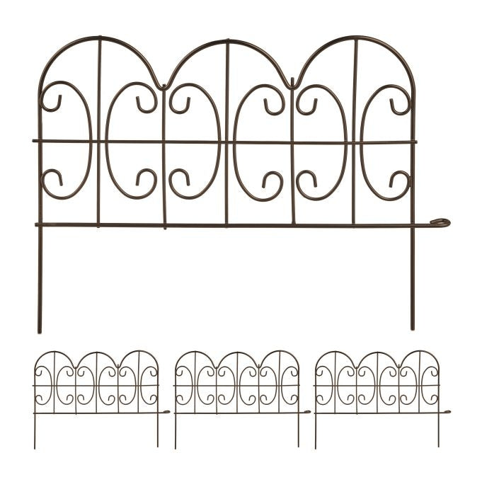 Metal bed edges, 4 pcs