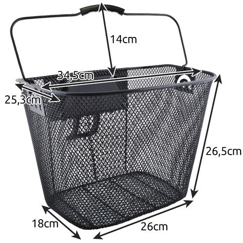 Metal bicycle basket 23557