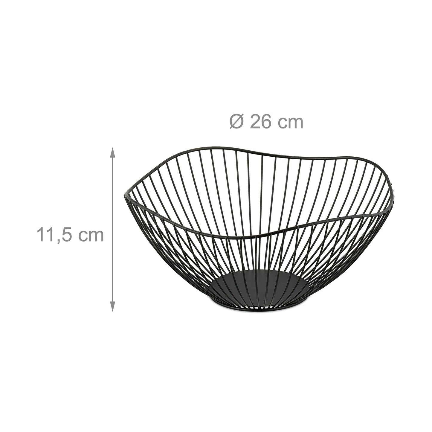 Metal fruit bowl