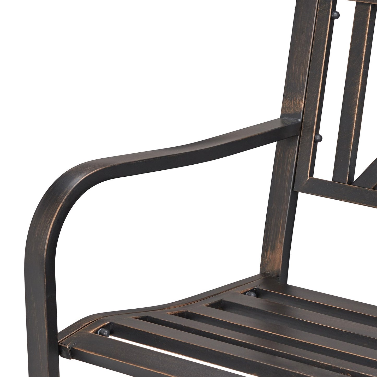 Metal garden bench