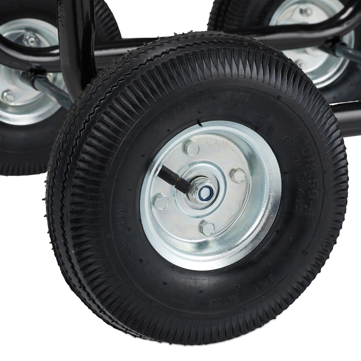 Metal hose cart in XL, black