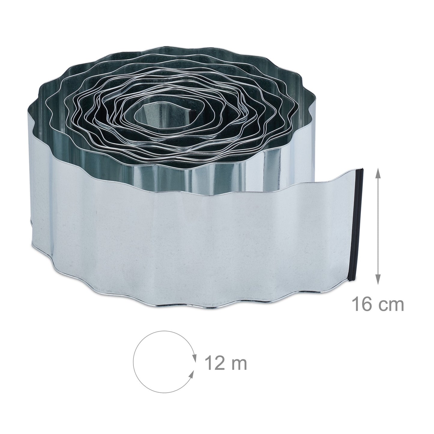 Metal lawn edging 12 m