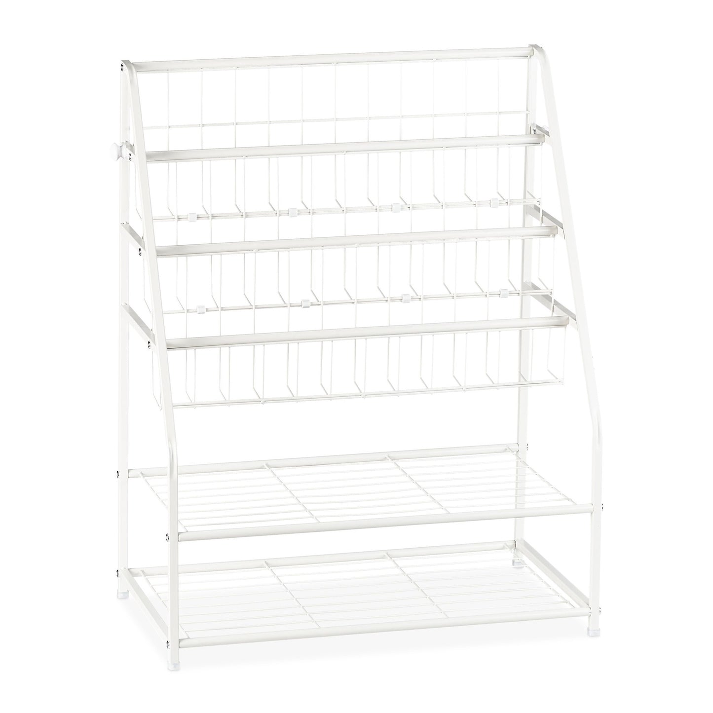 Metal magazine stand