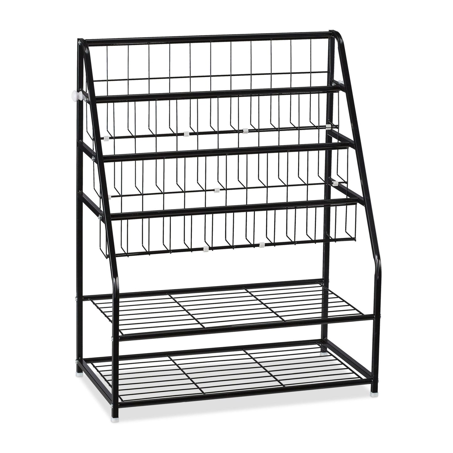 Metal magazine stand