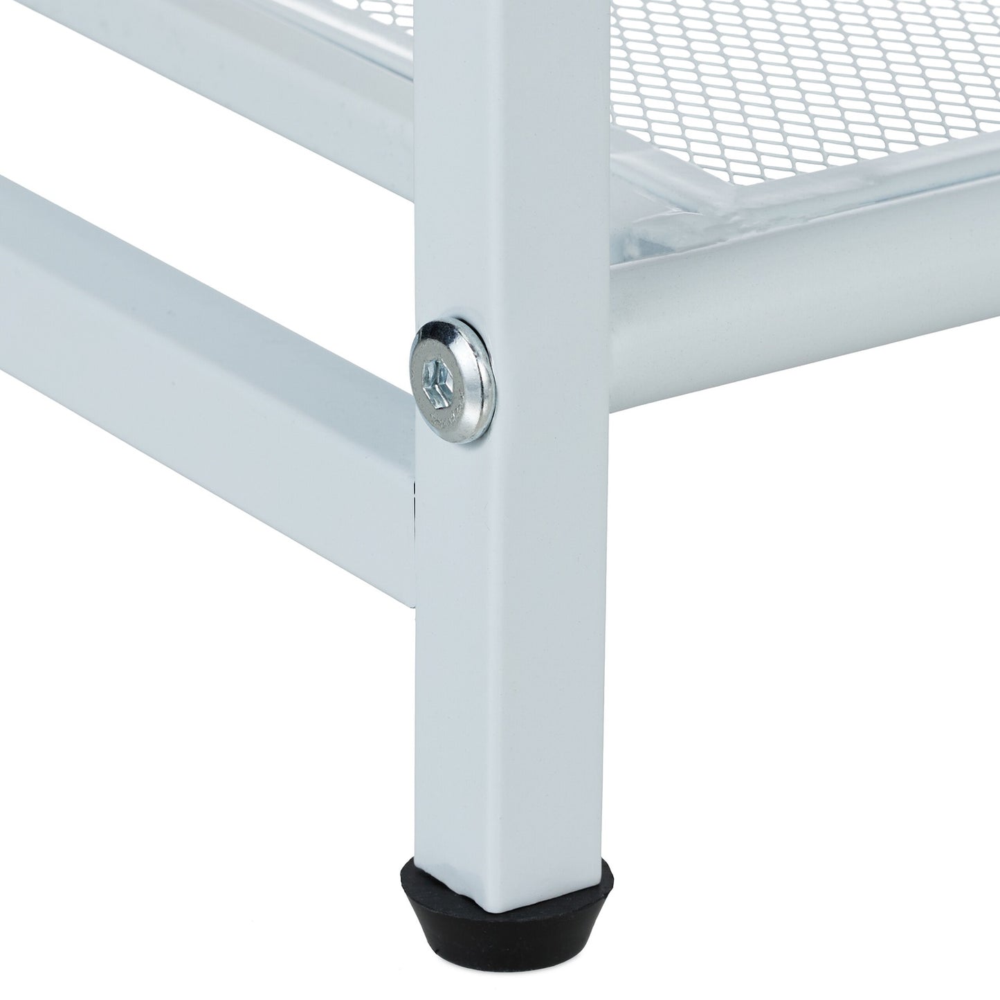Metal shoe rack for 16 pairs of shoes