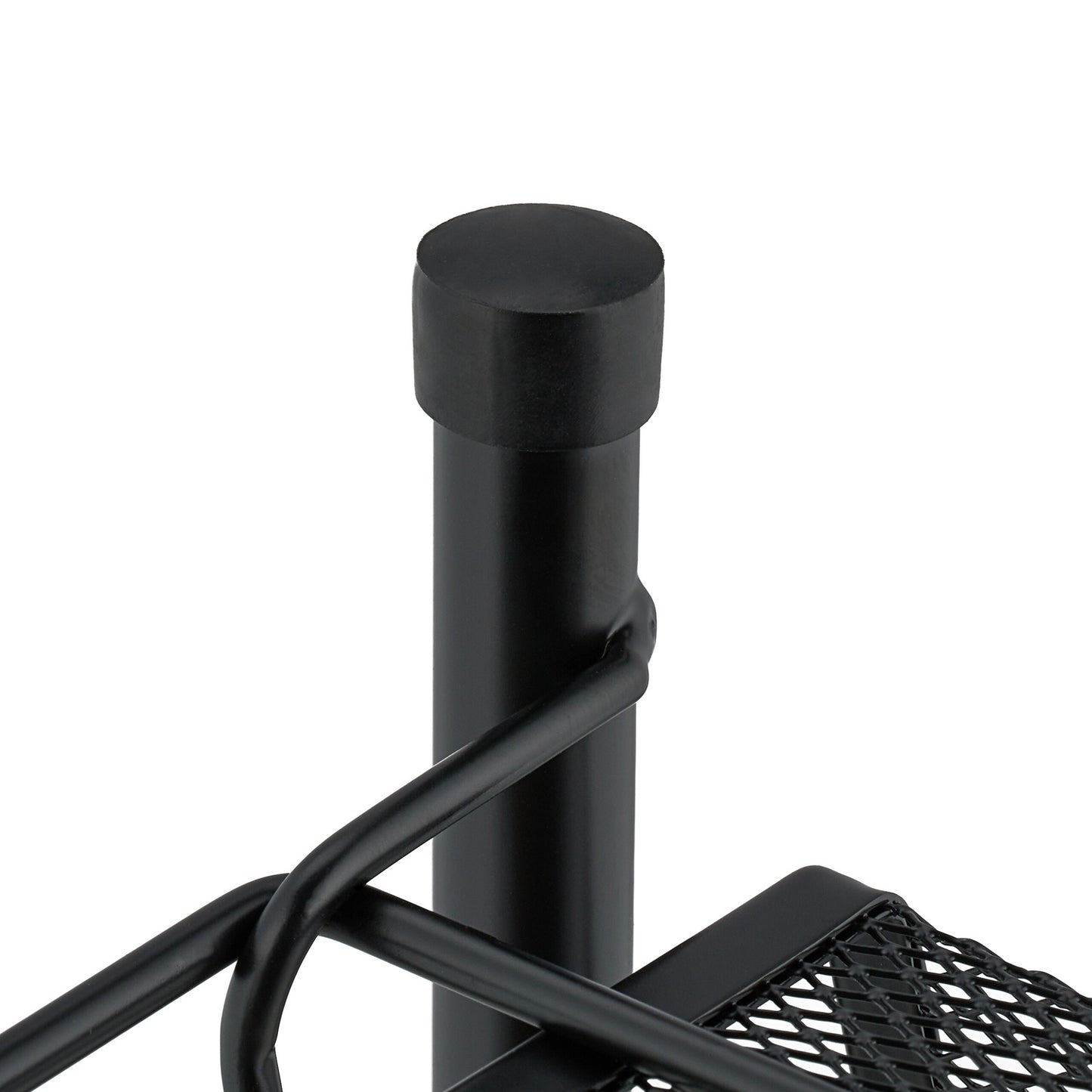 Metal spice rack with 2 shelves