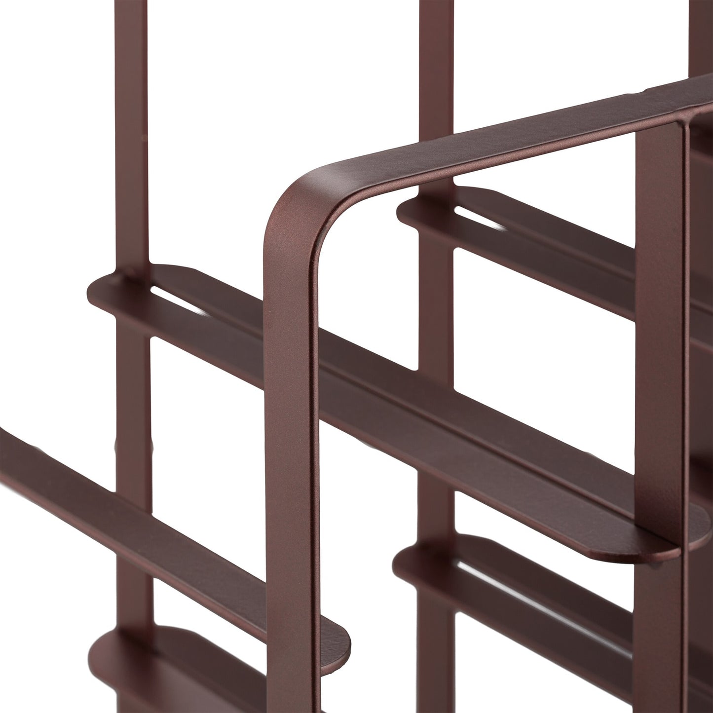Metal wine rack for 9 bottles