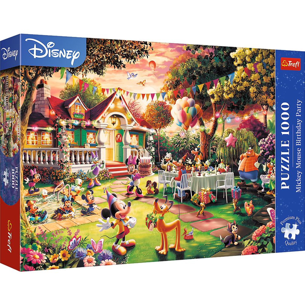 Mickey Mouse Birthday Party Puzzle, 1000 Pieces, Premium Quality