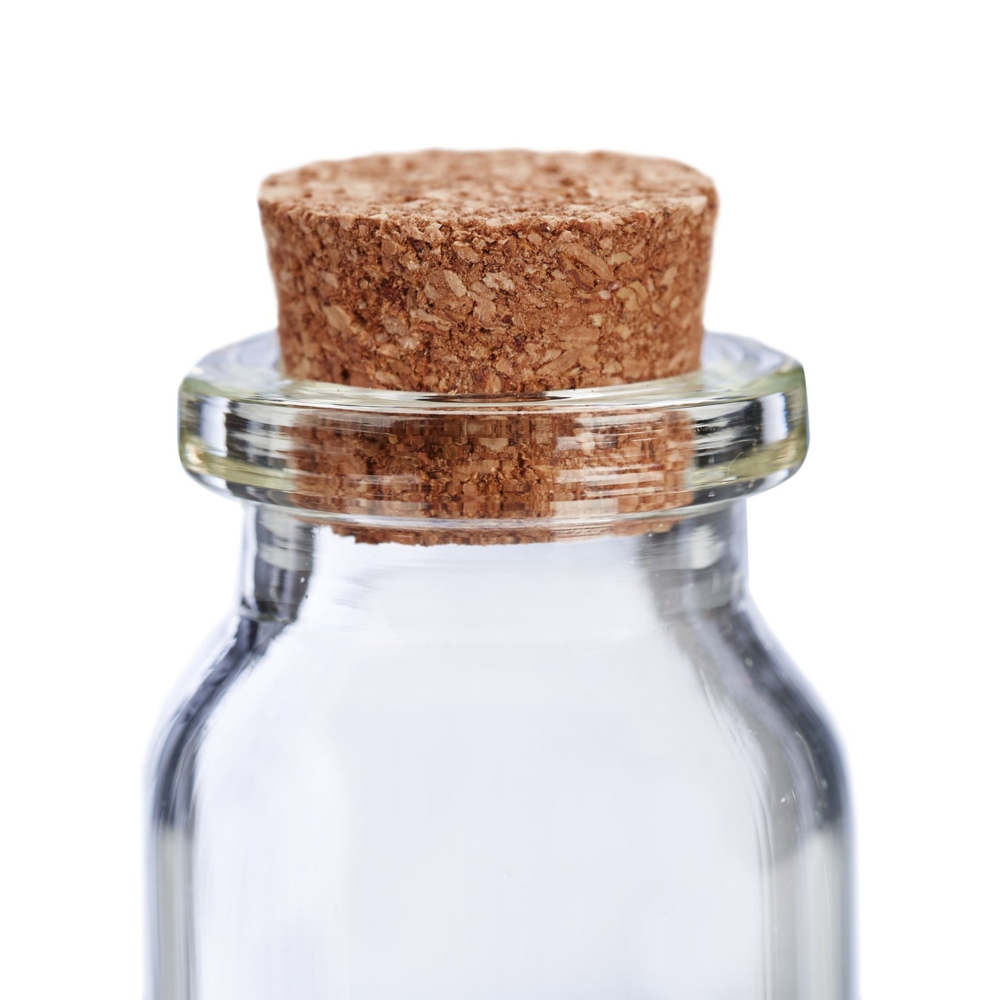 Mini Glass Bottles, Cork Stopper 60p Set