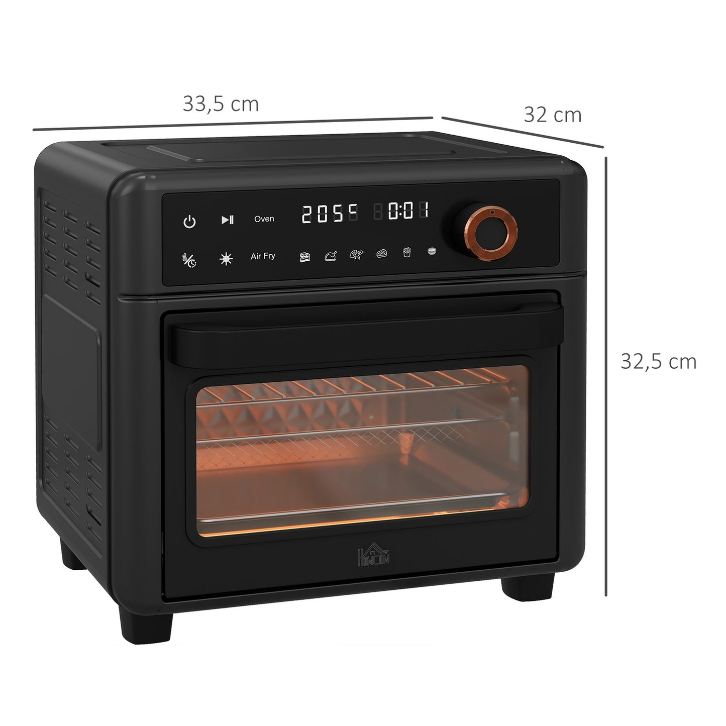Mini Air Fryer Oven, 13L, 12 programs, 40-220°C