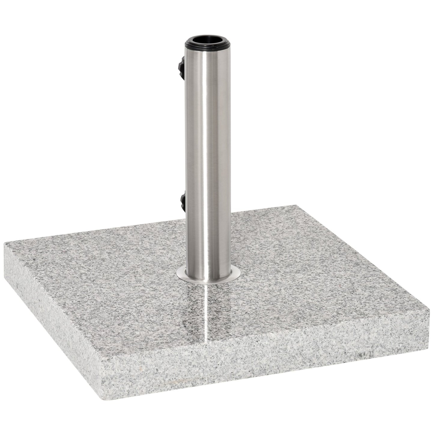 Umbrella base in marble, 28 kg stand in stainless steel
