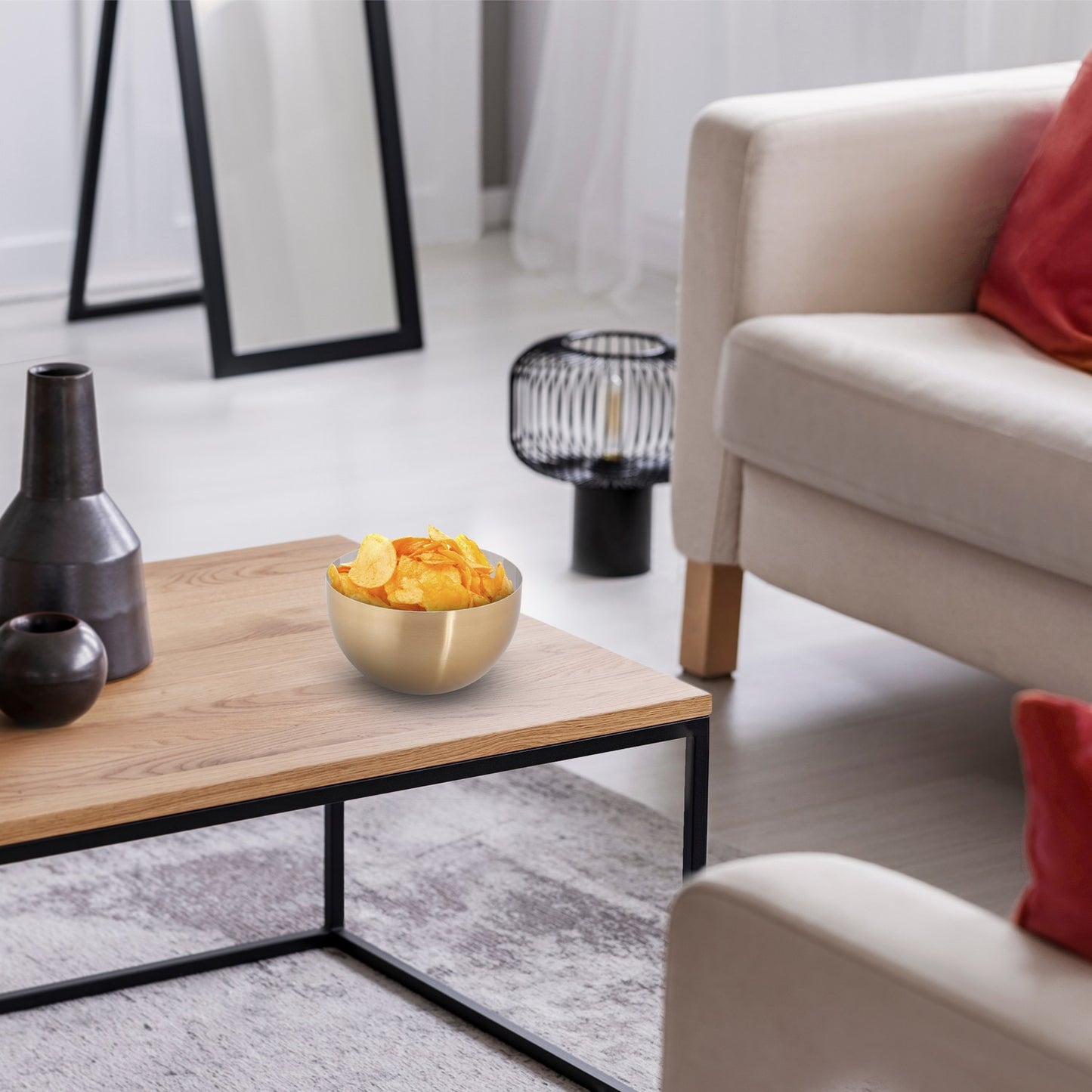 Modern Serving Bowl Gold/Silver