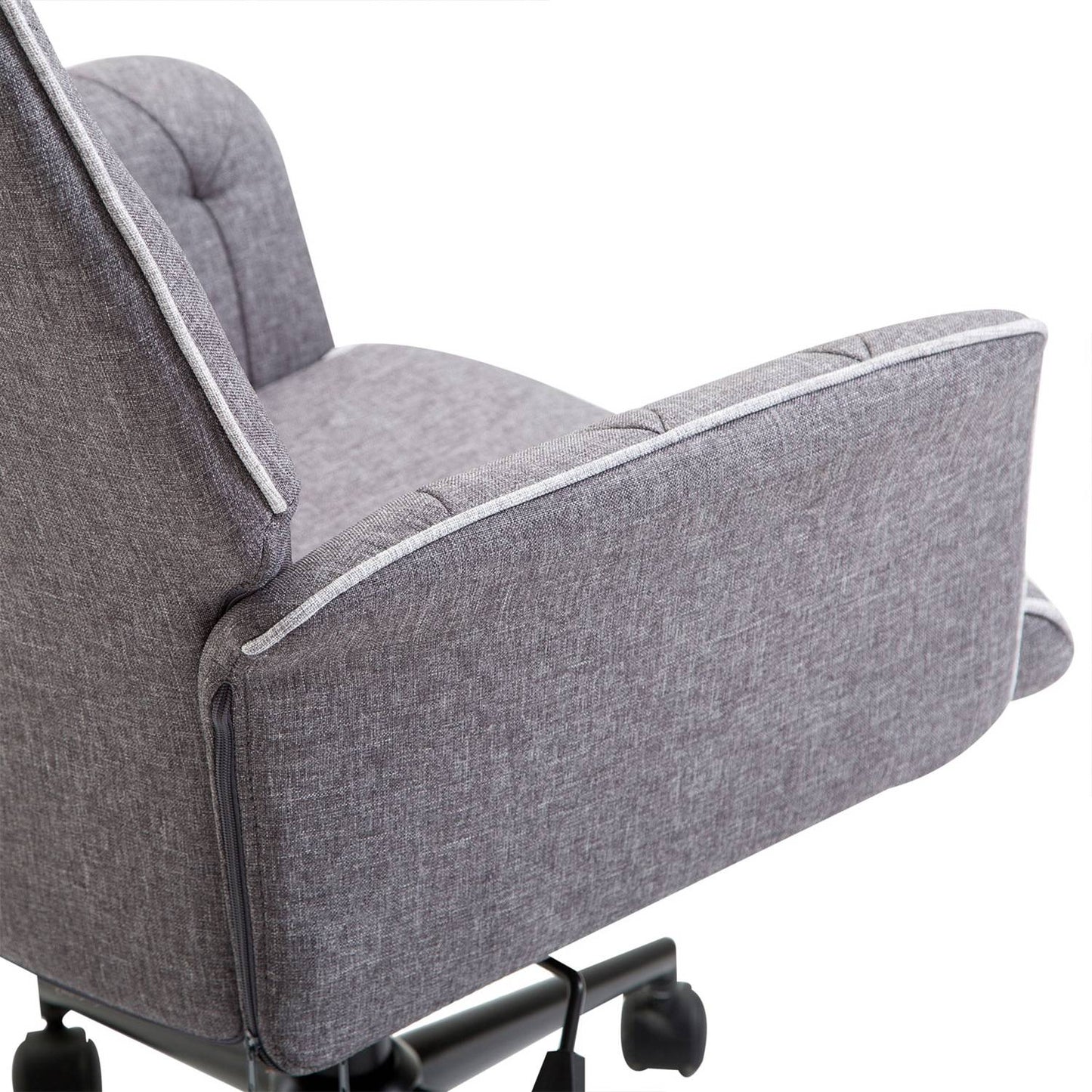 Office chair with tilt function, height adjustable, dark grey