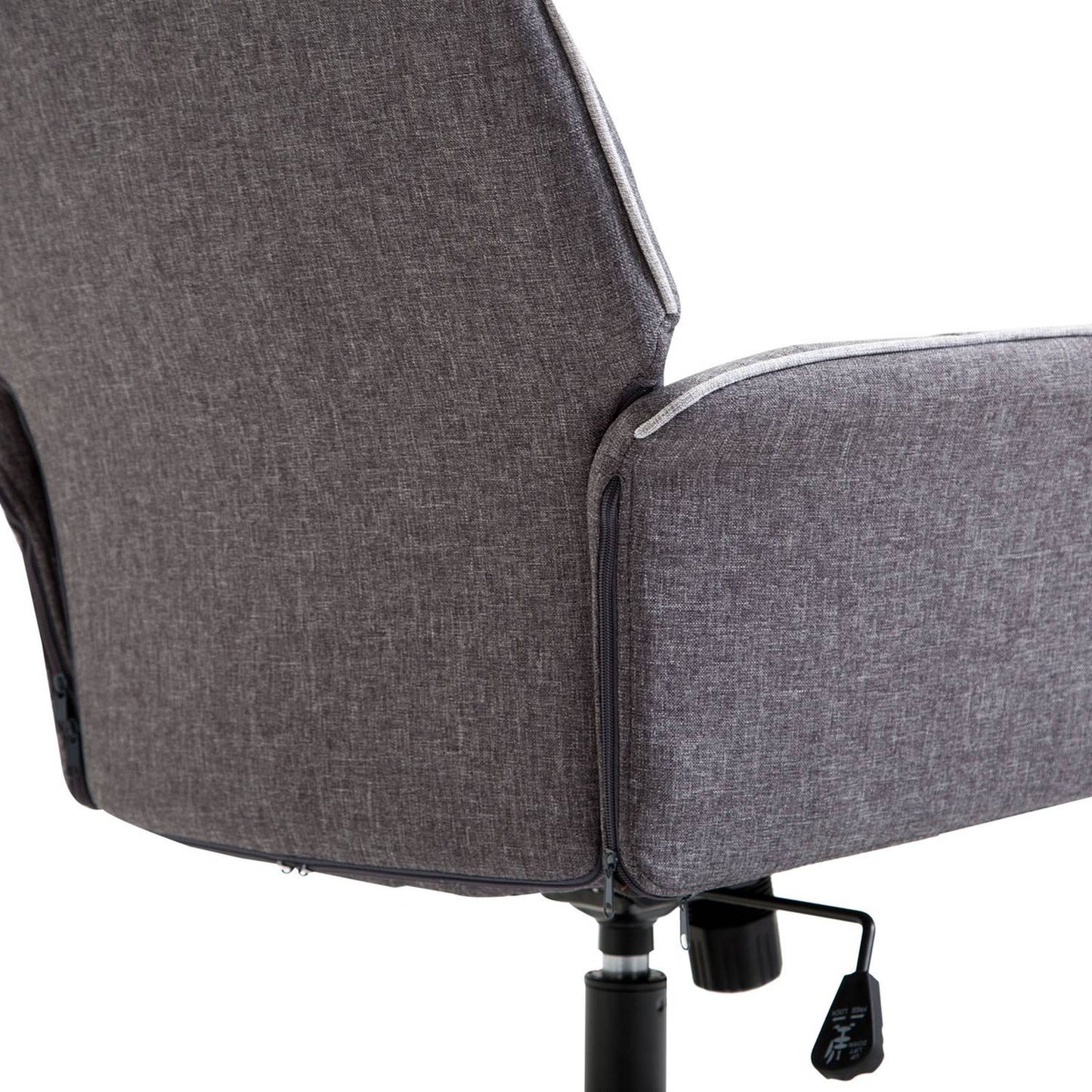 Office chair with tilt function, height adjustable, dark grey