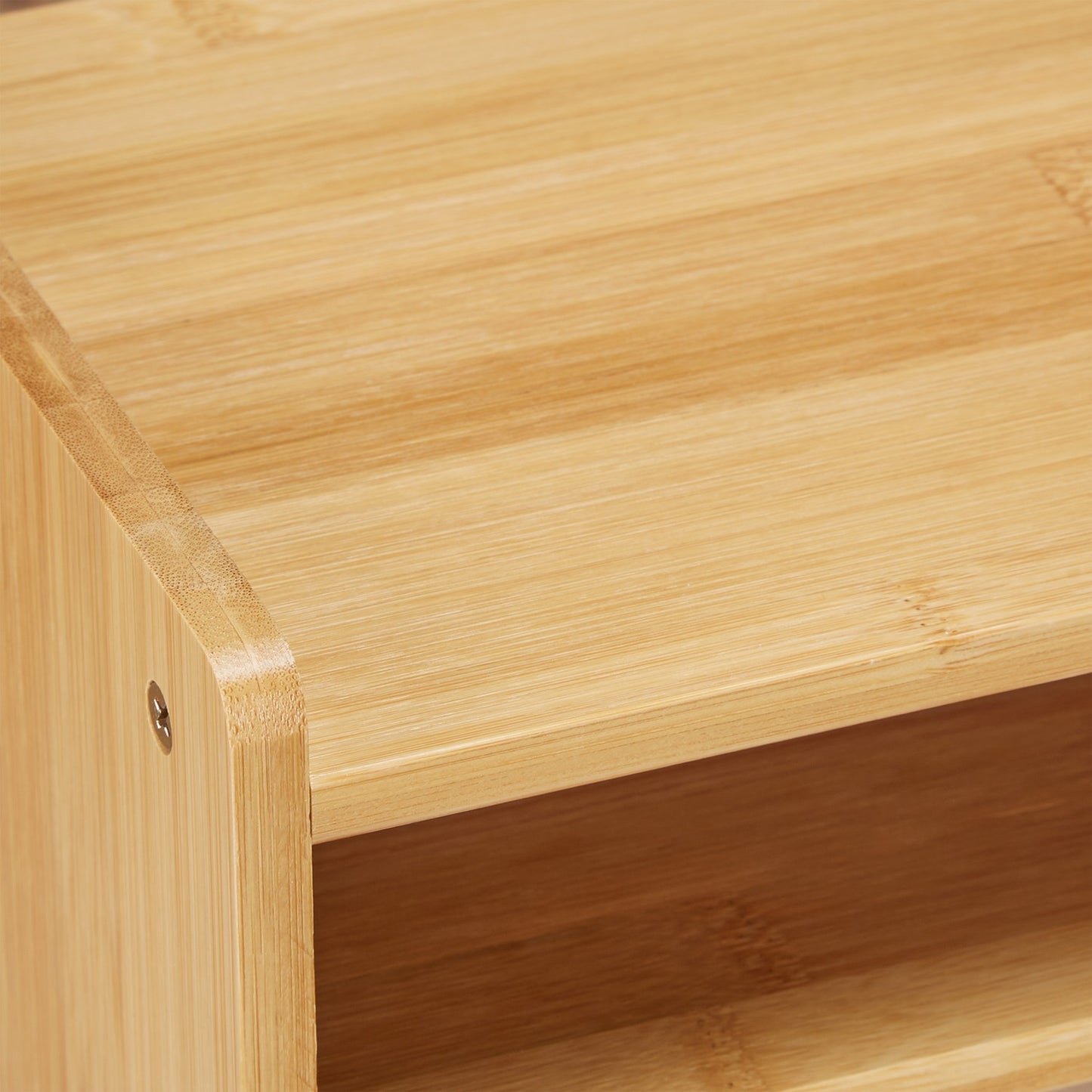 Monitor stand in bamboo