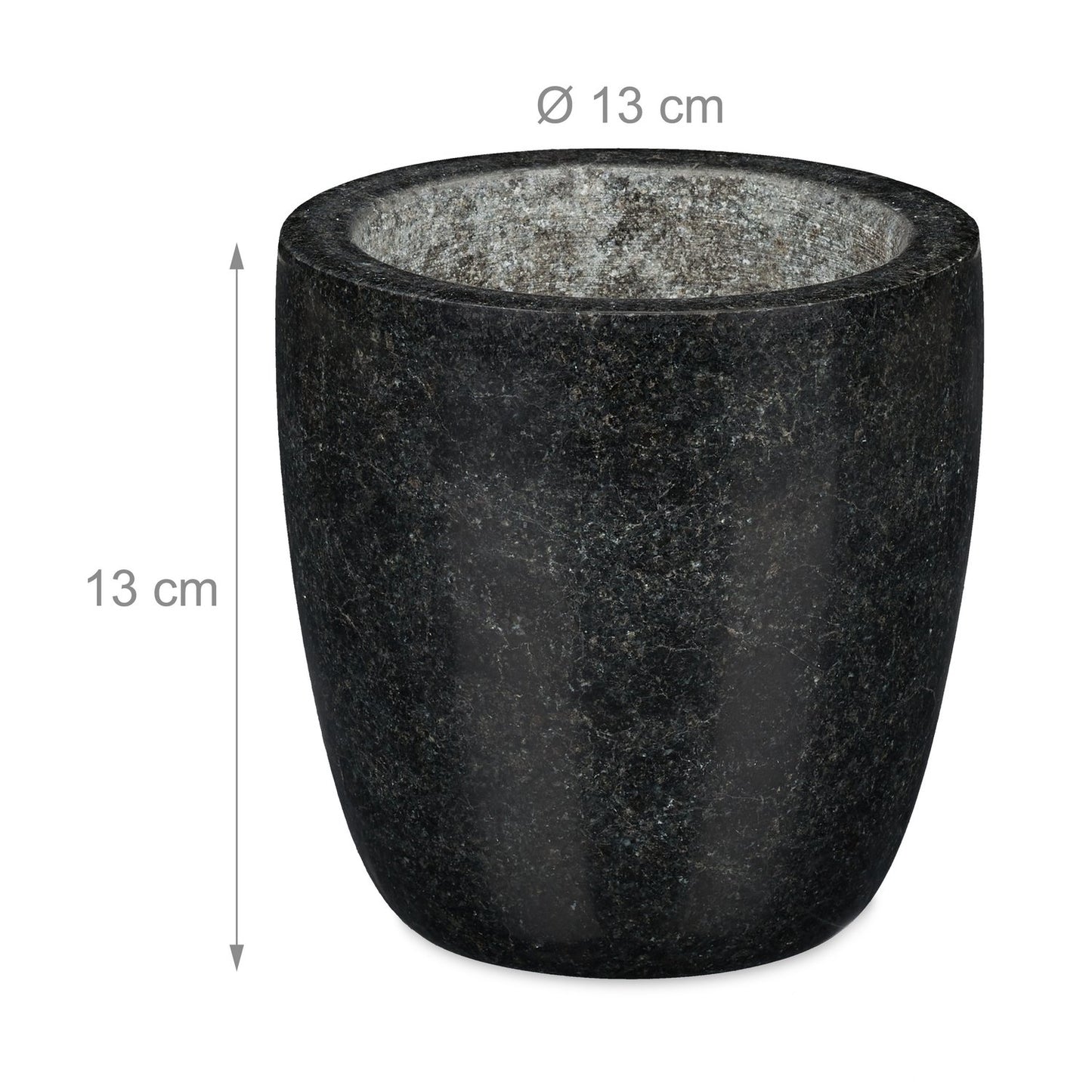 Mortar granite with impact