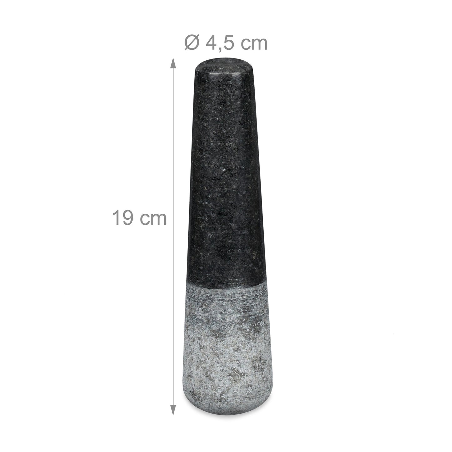 Mortar granite with impact