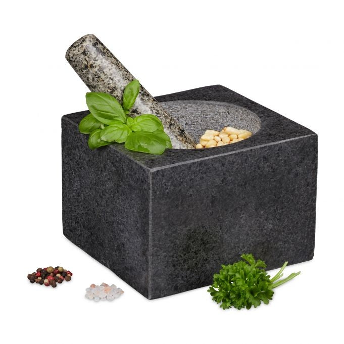 Mortar granite with impact