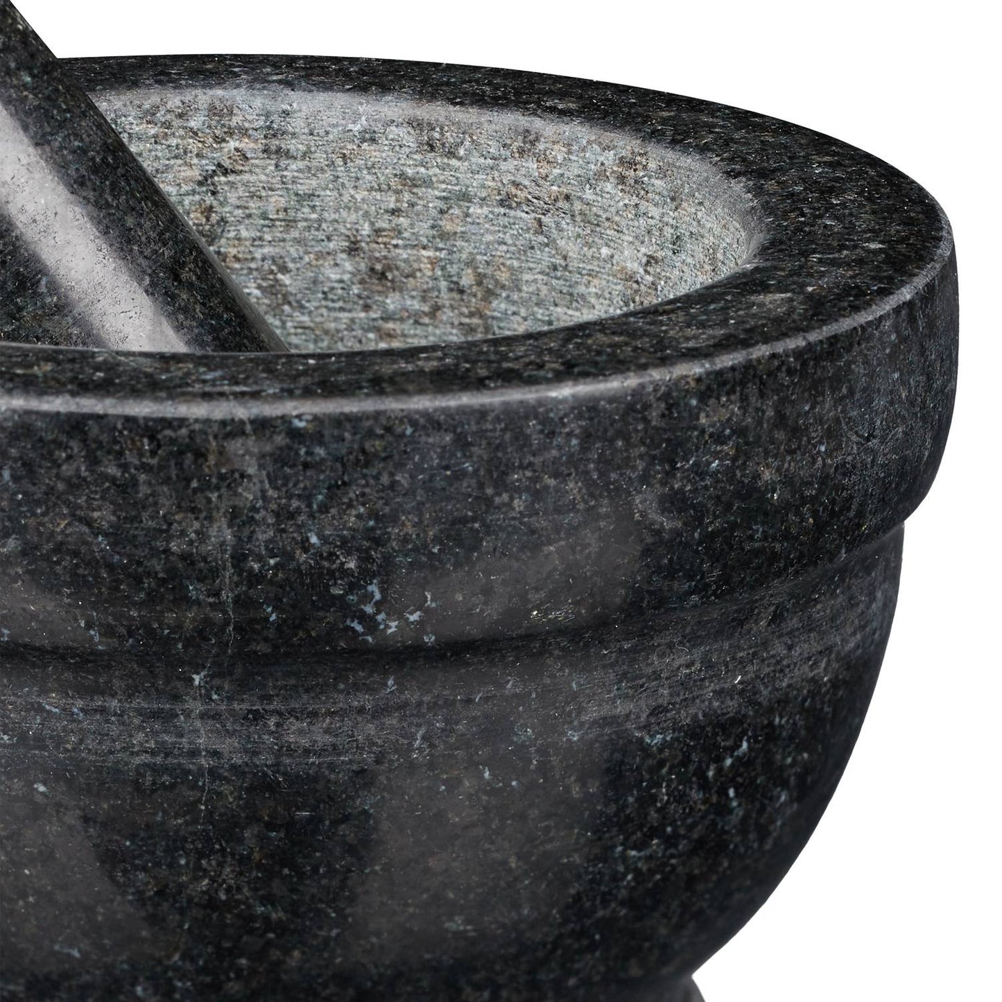 Mortar granite with impact