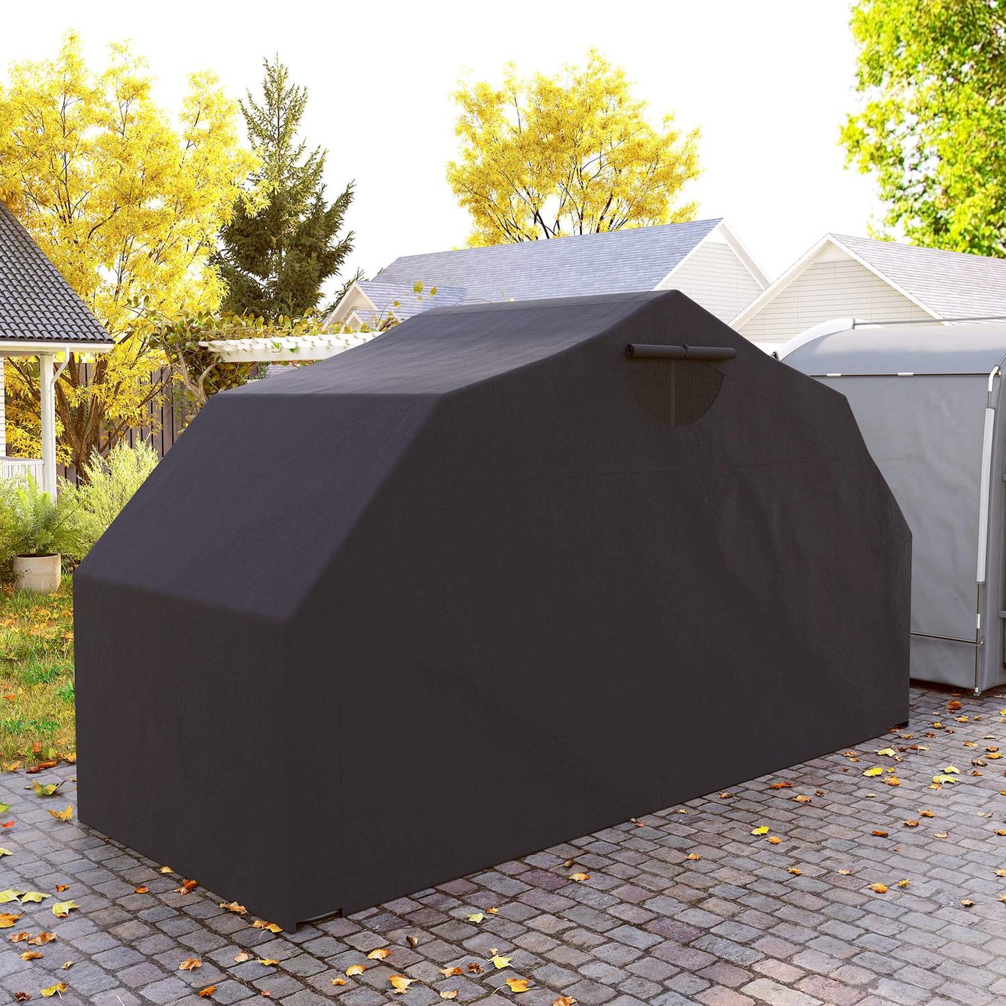 Waterproof motorcycle cover, foldable Oxford fabric 345cm