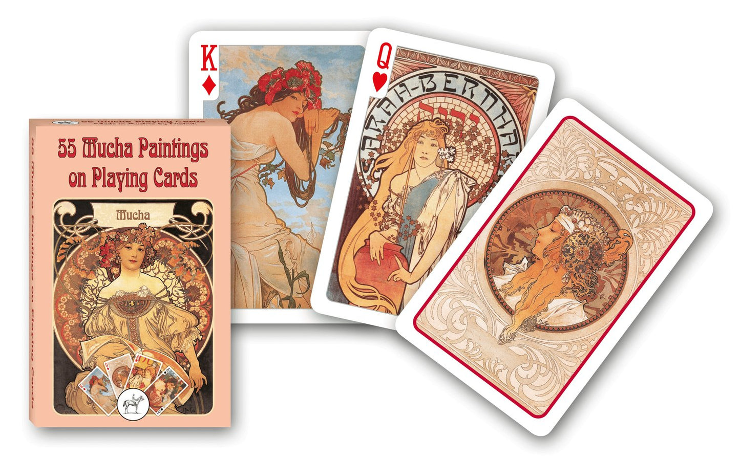 Mucha-Themed Playing Cards for Collectors and Gamers