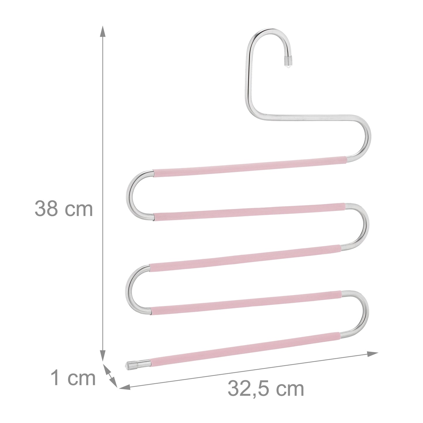 Multiple trouser hangers set of 4