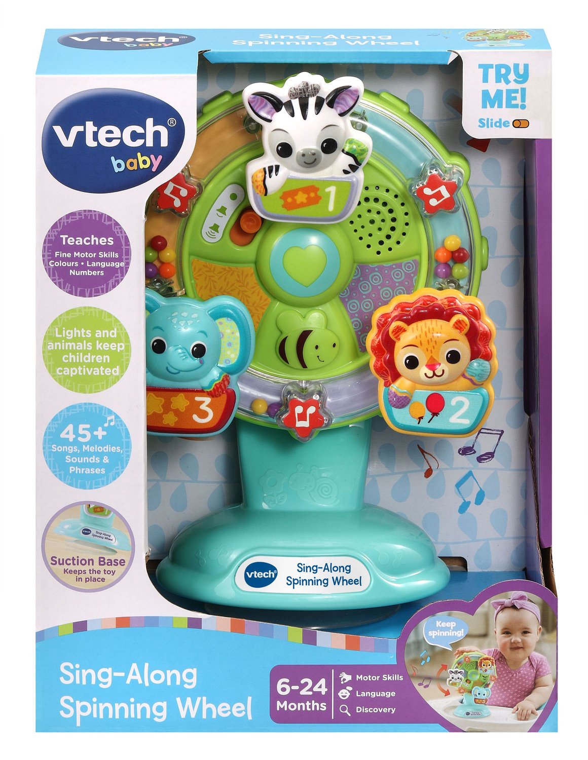Musical Toy Sing-Along Spinning Wheel for Kids