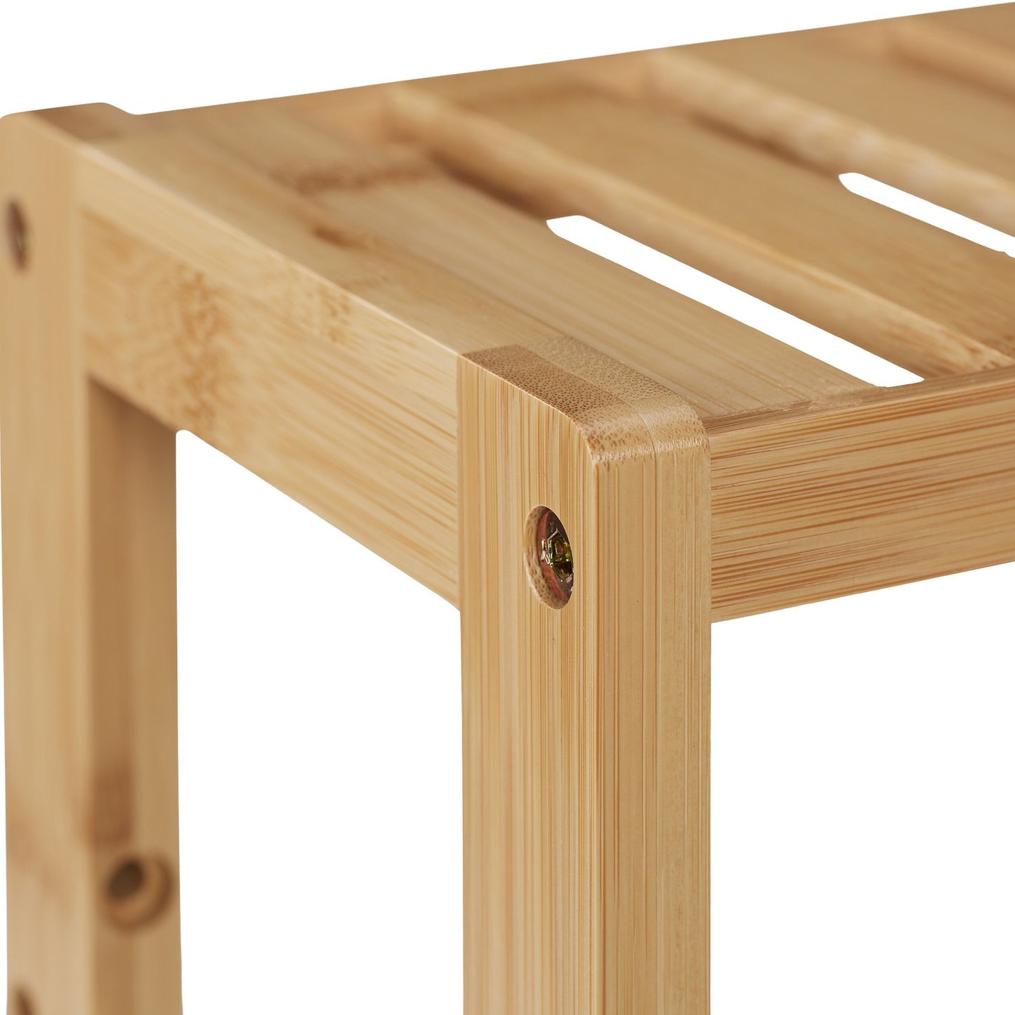 Narrow bathroom shelf with 3 shelves