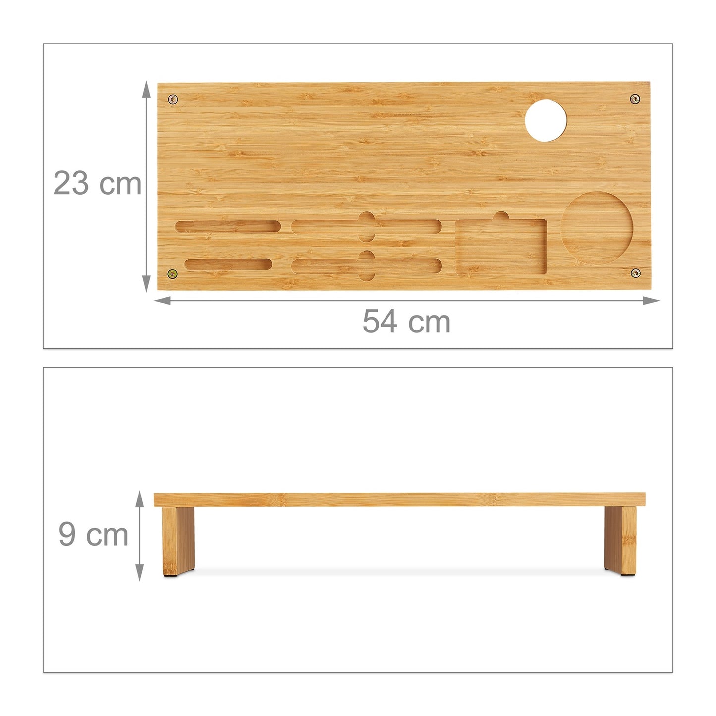 Natural Bamboo Monitor Stand